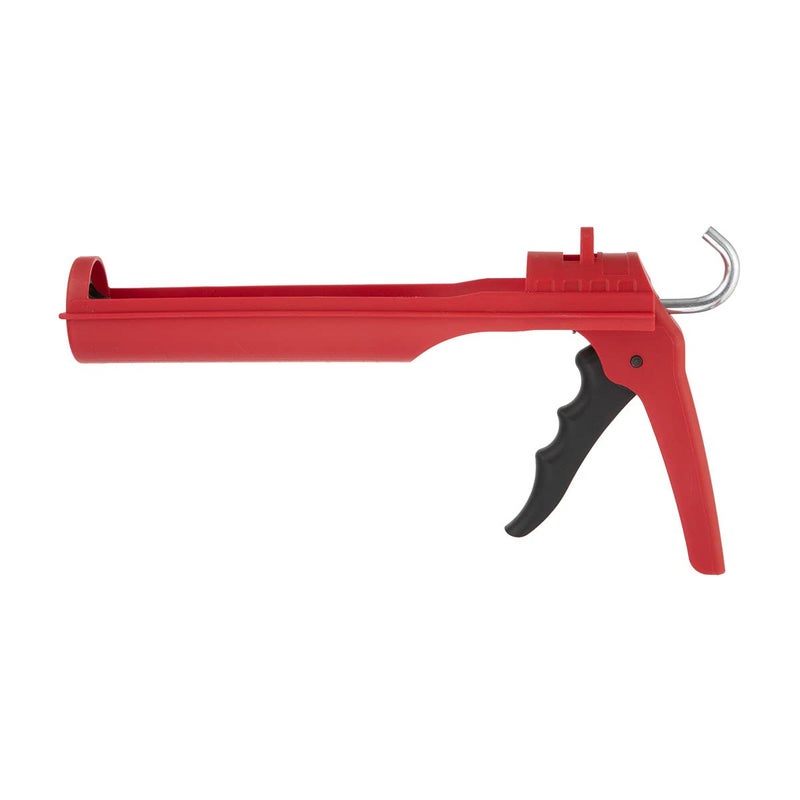 INTERTOOL Caulking Silicone Gun with 10 oz. Tube & 10:1 Thrust Ratio â€“ Drip-Free Lightweight Hand Caulk Gun Tool with Durable Plastic Body, Smooth Rod, Quiet Ratcheting HT-0027 - Image 4